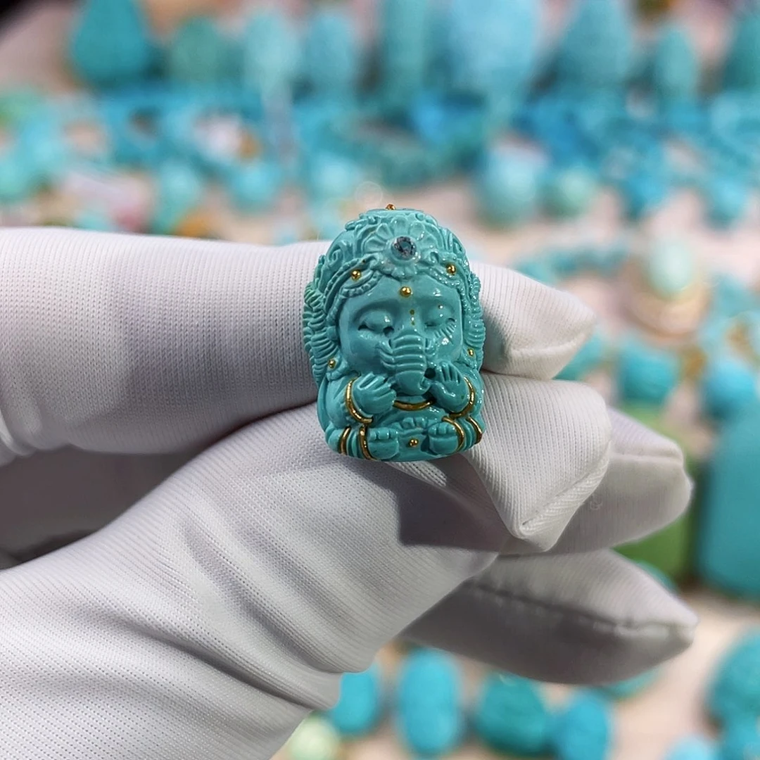 绿松石珠宝奇石未镶嵌