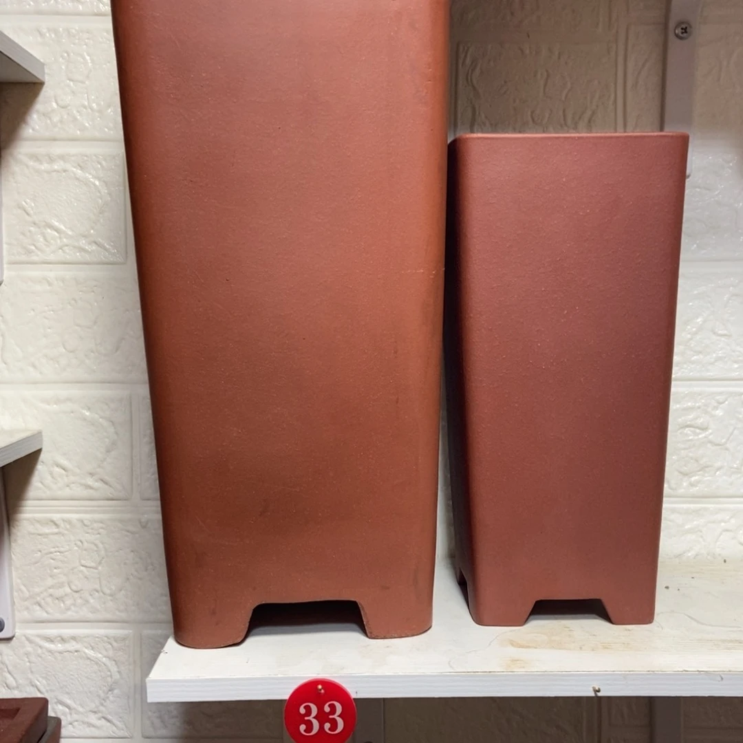 紫砂花盆嗯*一大一小！两只