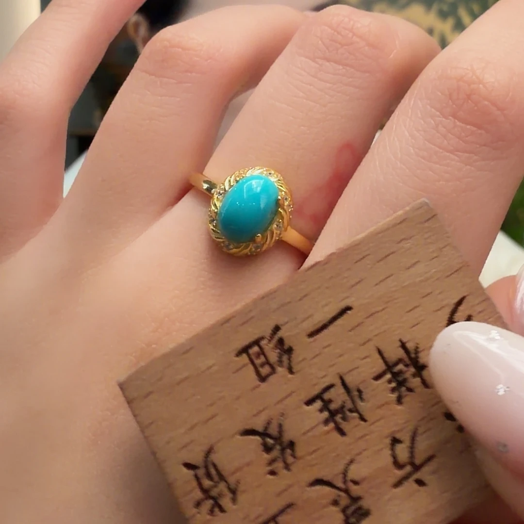 绿松石银S925镶嵌颈饰