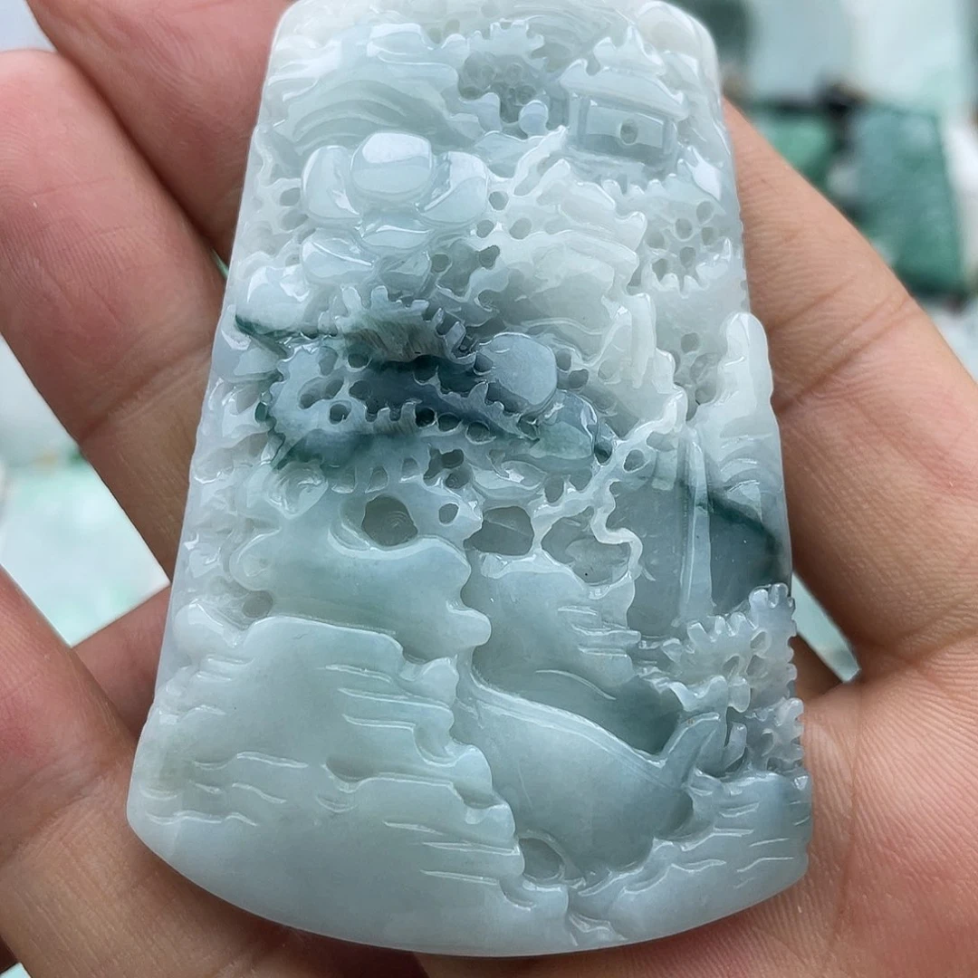 颈饰未镶嵌翡翠翡翠