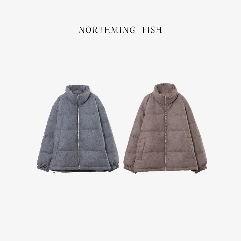 NORTHMING FISH「牧羊人」90白鹅绒 高密全羊毛锁温立领鹅绒服