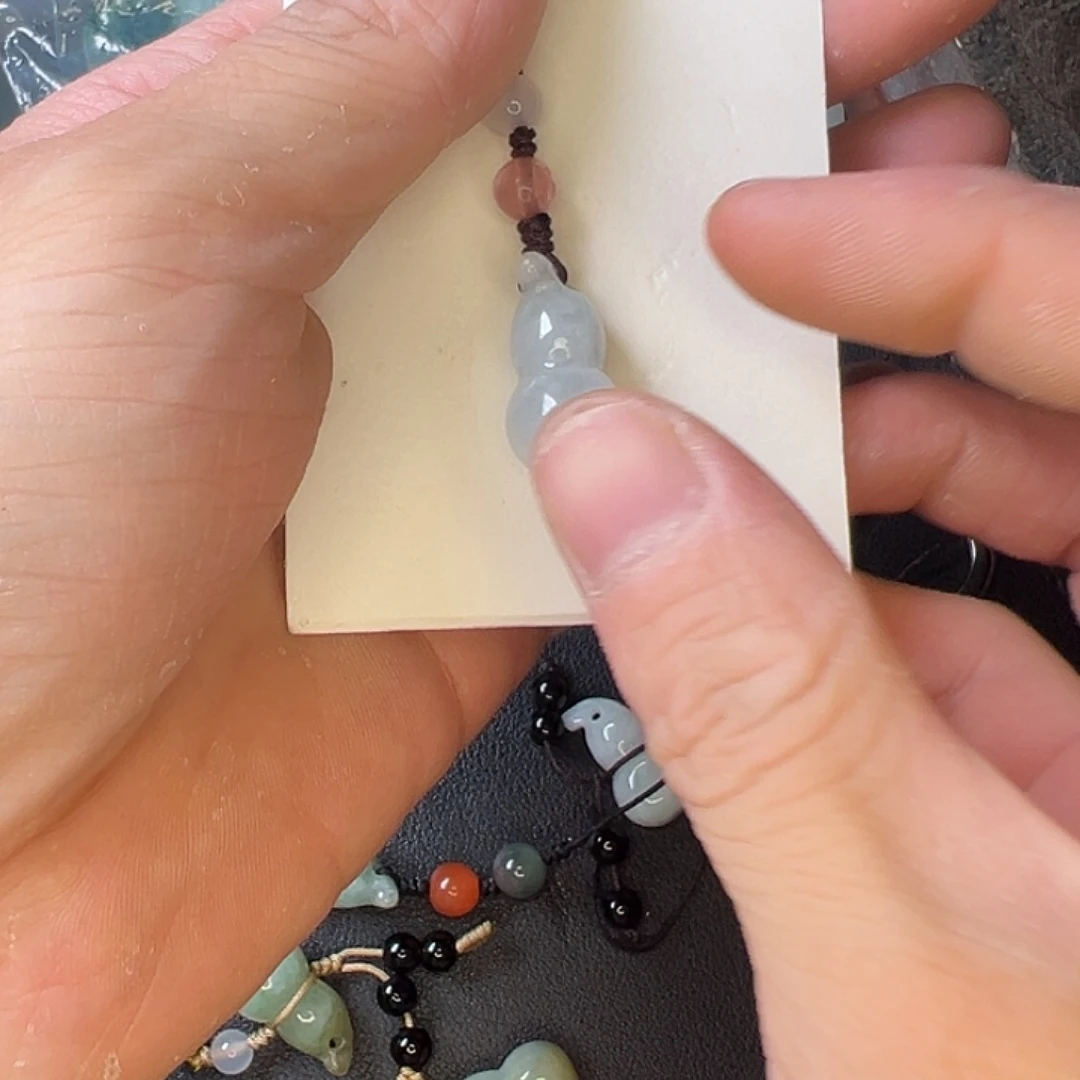 翡翠未镶嵌颈饰天然翡翠钥匙扣