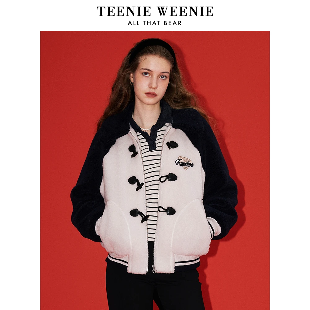 【商场同款新品】TeenieWeenie小熊25年学院风拼接外套TTJU251101T