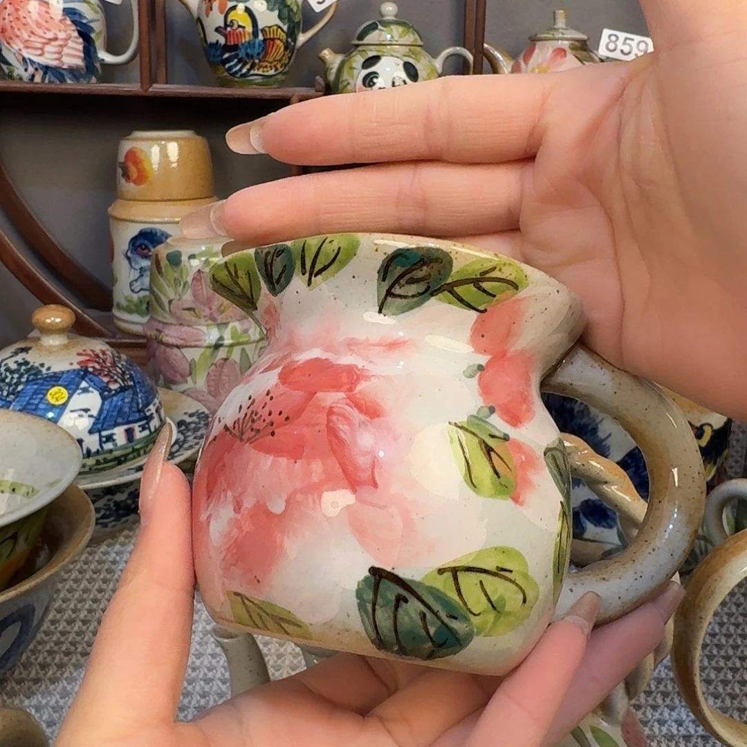 摆件月**梢景德镇手工制作