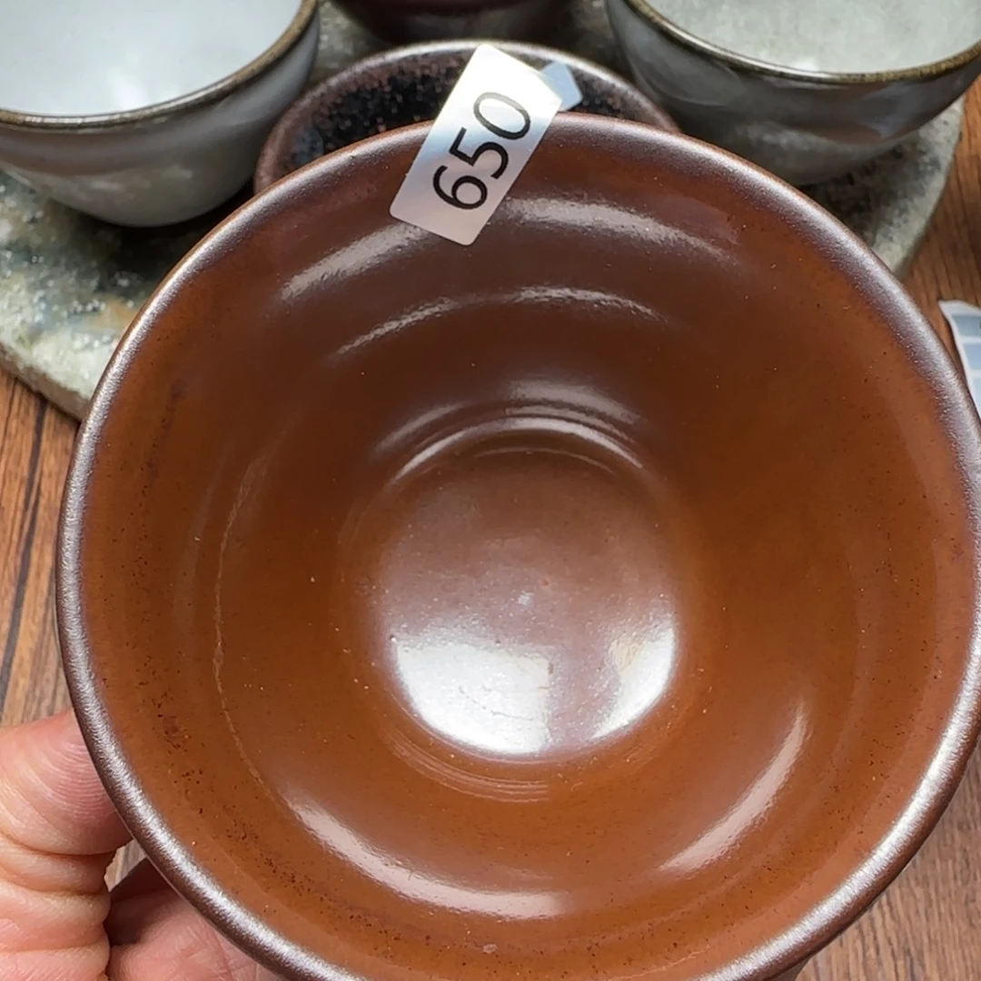 柴烧建盏茶盏茶杯650
