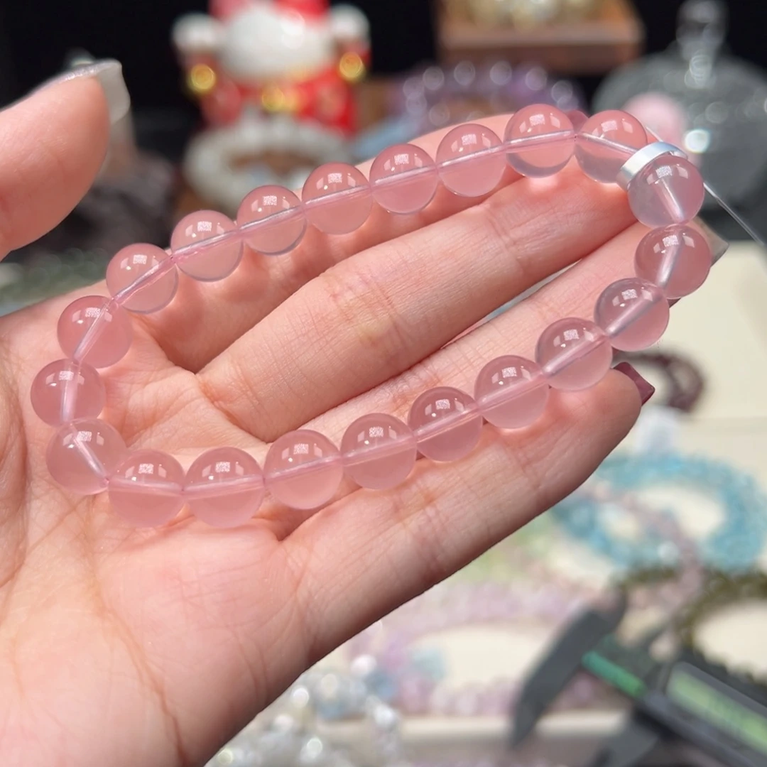 水晶手串未镶嵌I***e9m天花板六芒星粉马粉