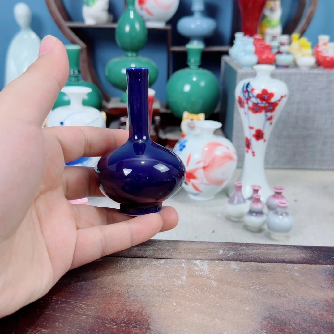 陶瓷手工小花器摆件