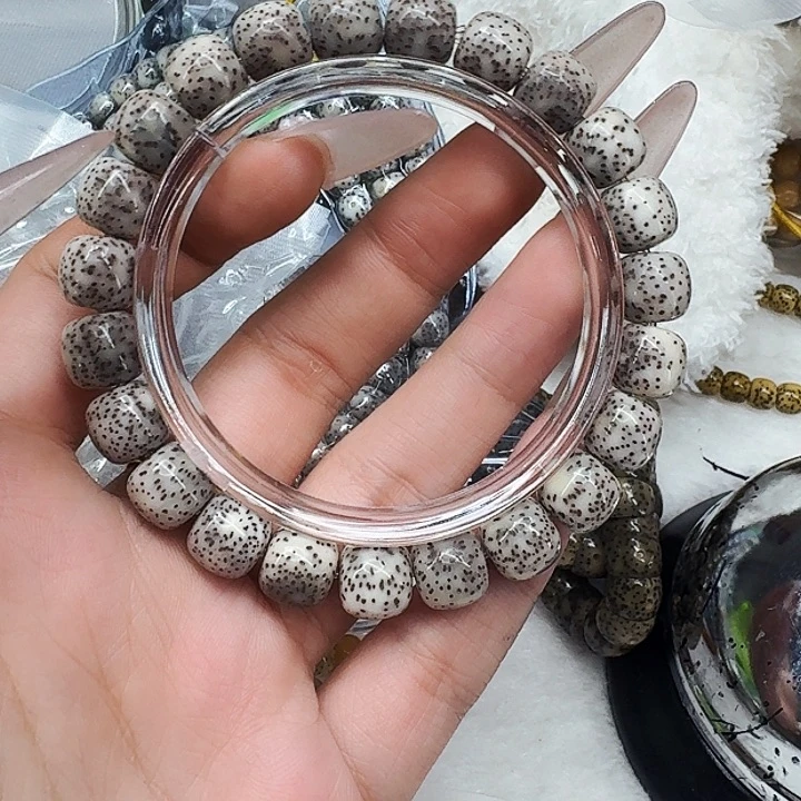 星月菩提手串403王者灰星月菩提10桶单圈