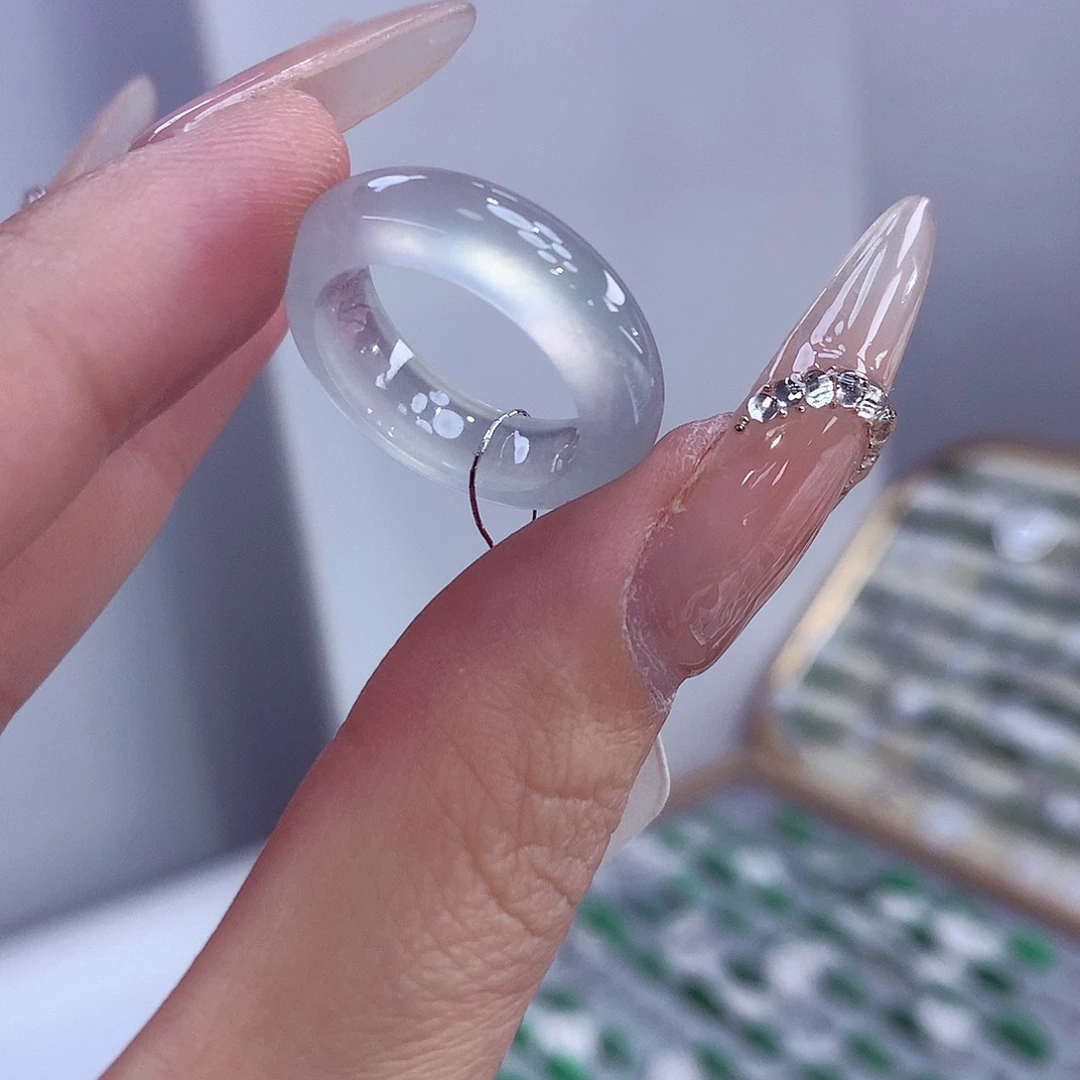 翡翠未镶嵌戒指10号