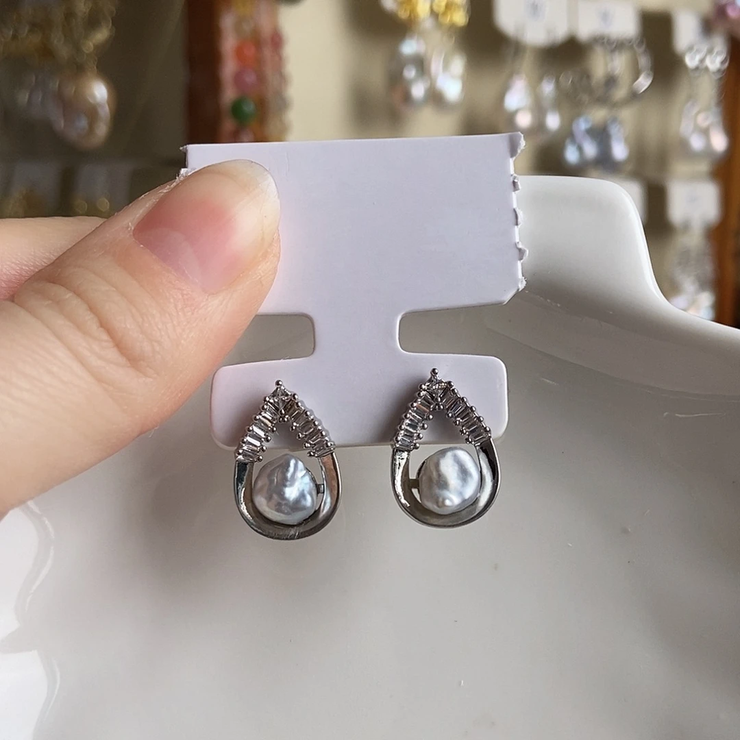 合金淡水珍珠颈饰特价耳饰4610