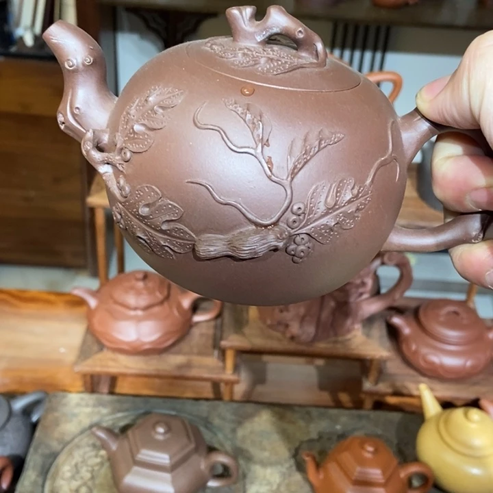 不***子茶壶紫砂老壶380容量