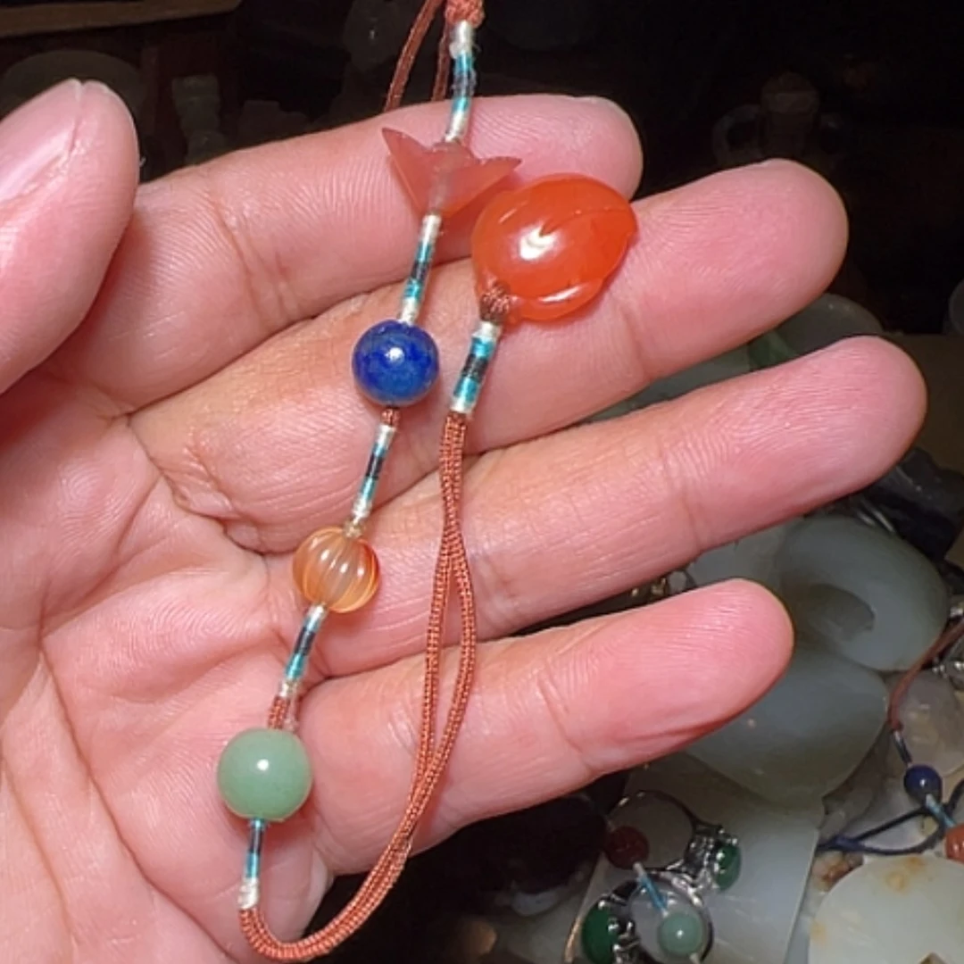 【闪购商品】南红玛瑙手链合金虎**子