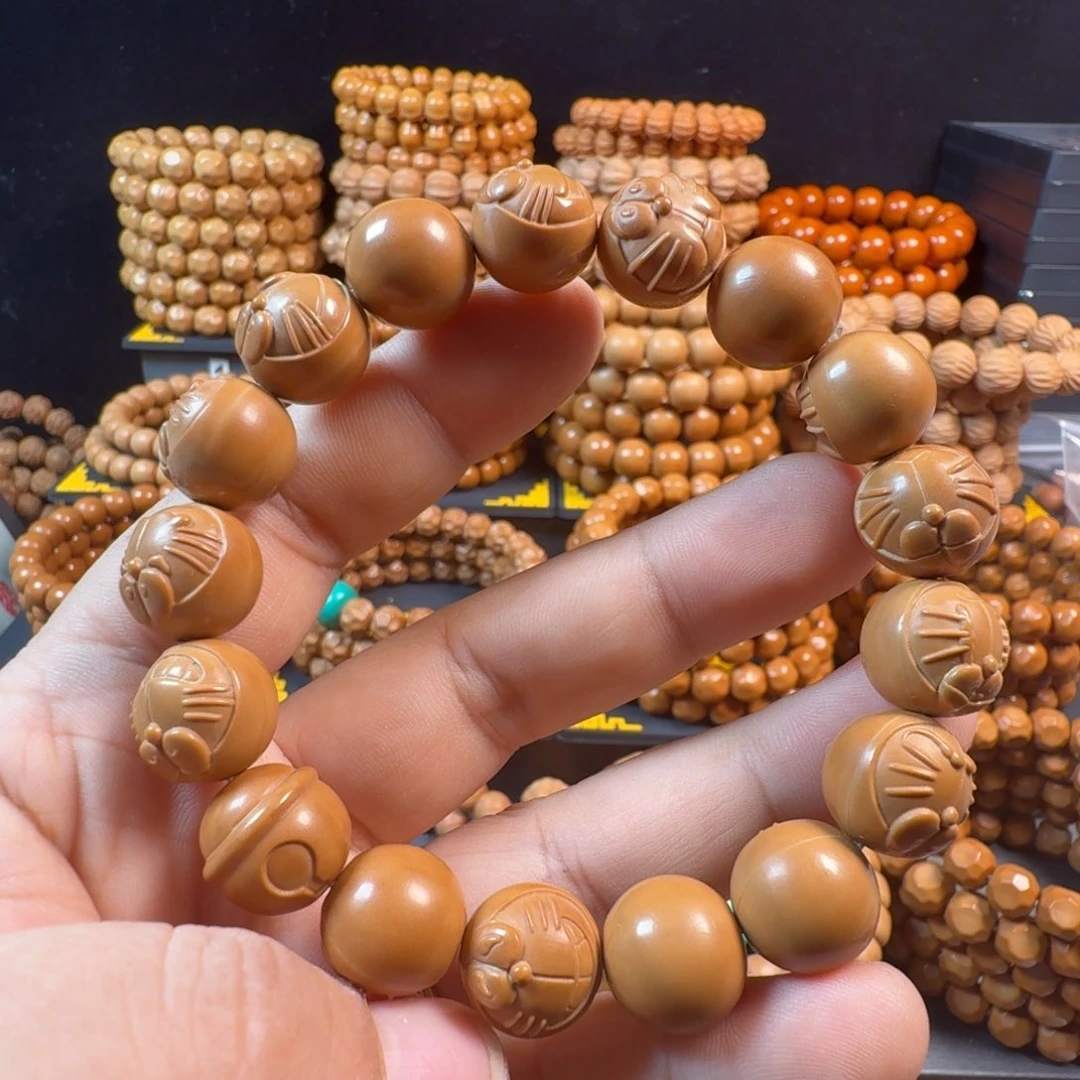 猴头核桃手串叮当猫