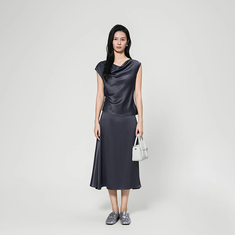 【粉丝专属】KODICE·简约时尚百搭一字领落肩袖修身上衣KHS528POXP
