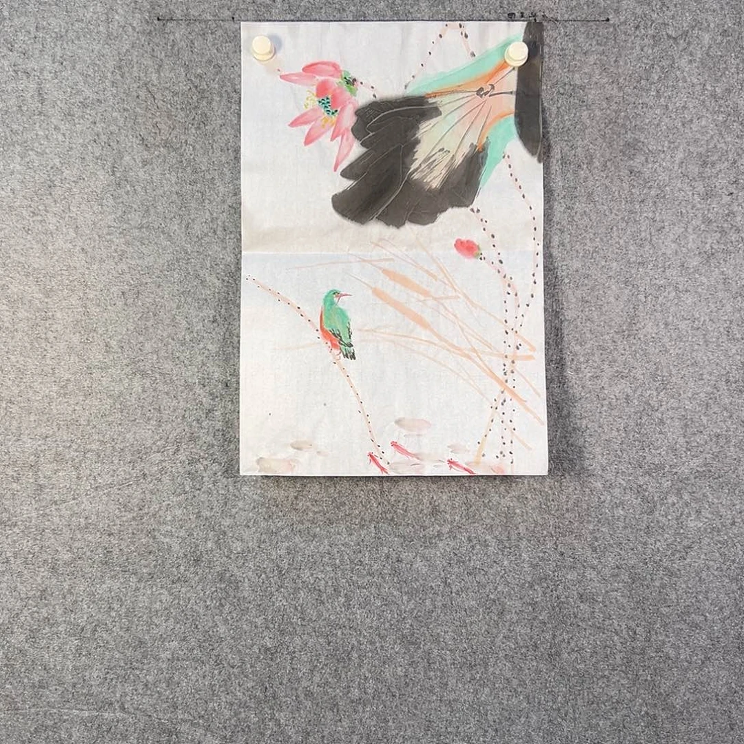 国画659 花鸟在此鸣叫时还要