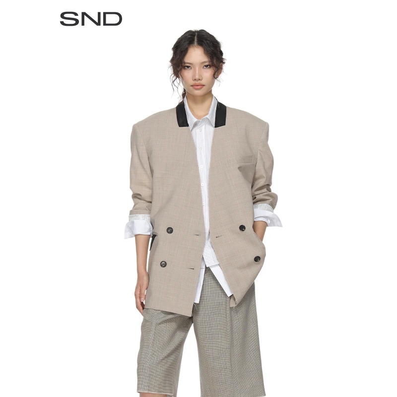 【RIZ POLI 设计师品牌】SND SS25 宽松翻领西装外套 复古休闲