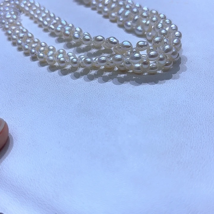 淡水珍珠银S925镶嵌颈饰