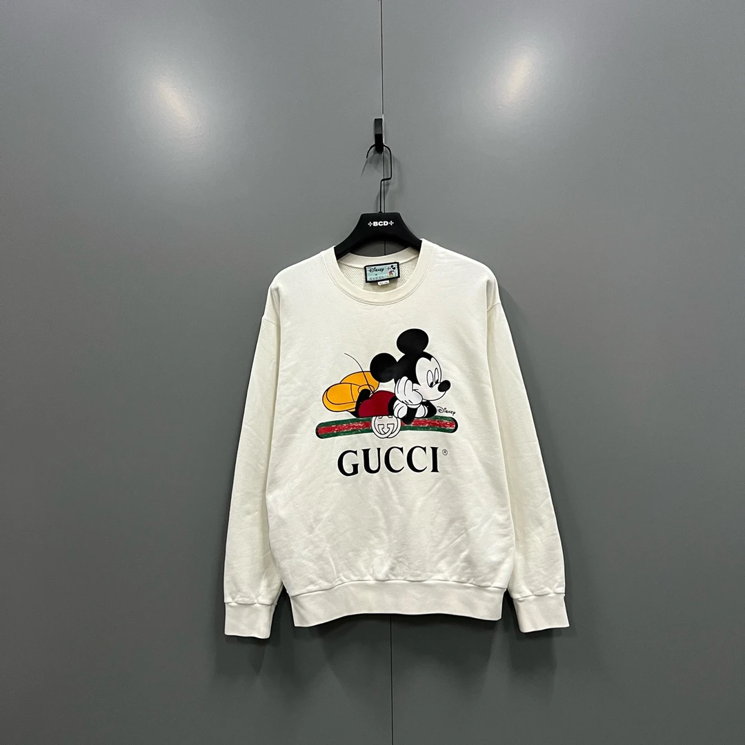 95新 GUCCI/古驰 zz1 联名款米老鼠卫衣 S码/006783