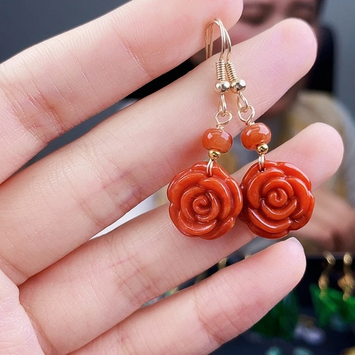 翡翠耳饰未镶嵌饰品