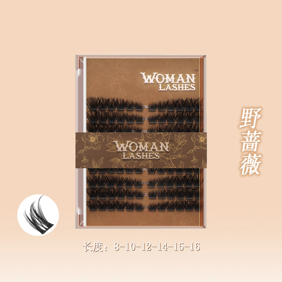 WomanLashes｜野蔷薇猫系上扬轻欧美大容量假睫毛