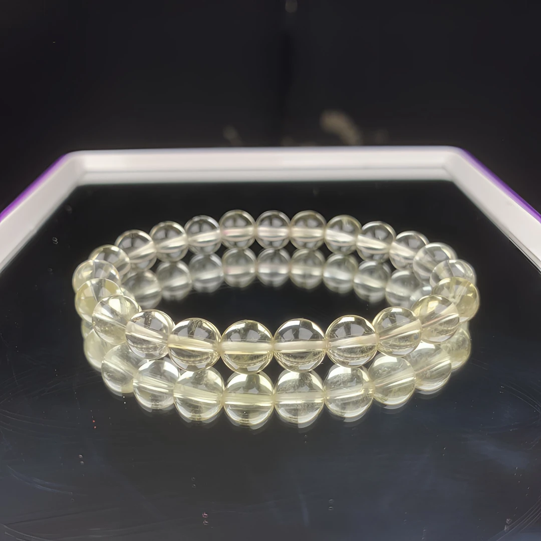 8mm黄水晶手串柠檬黄水晶
