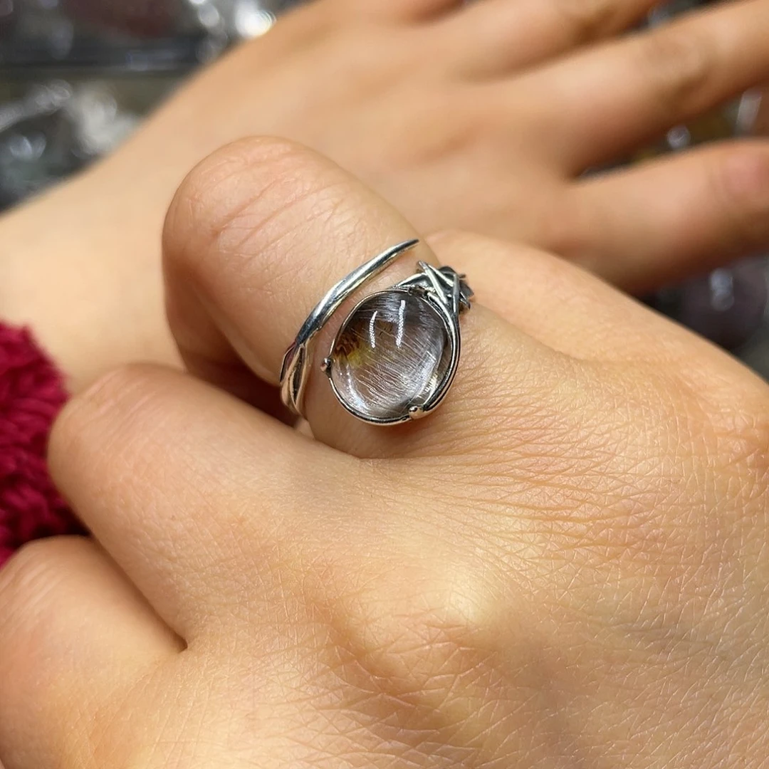 【闪购商品】水晶珠宝半成品银S925镶嵌.***戒指