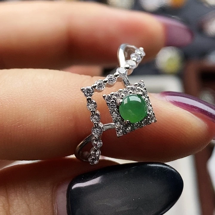 翡翠未镶嵌戒指111111111