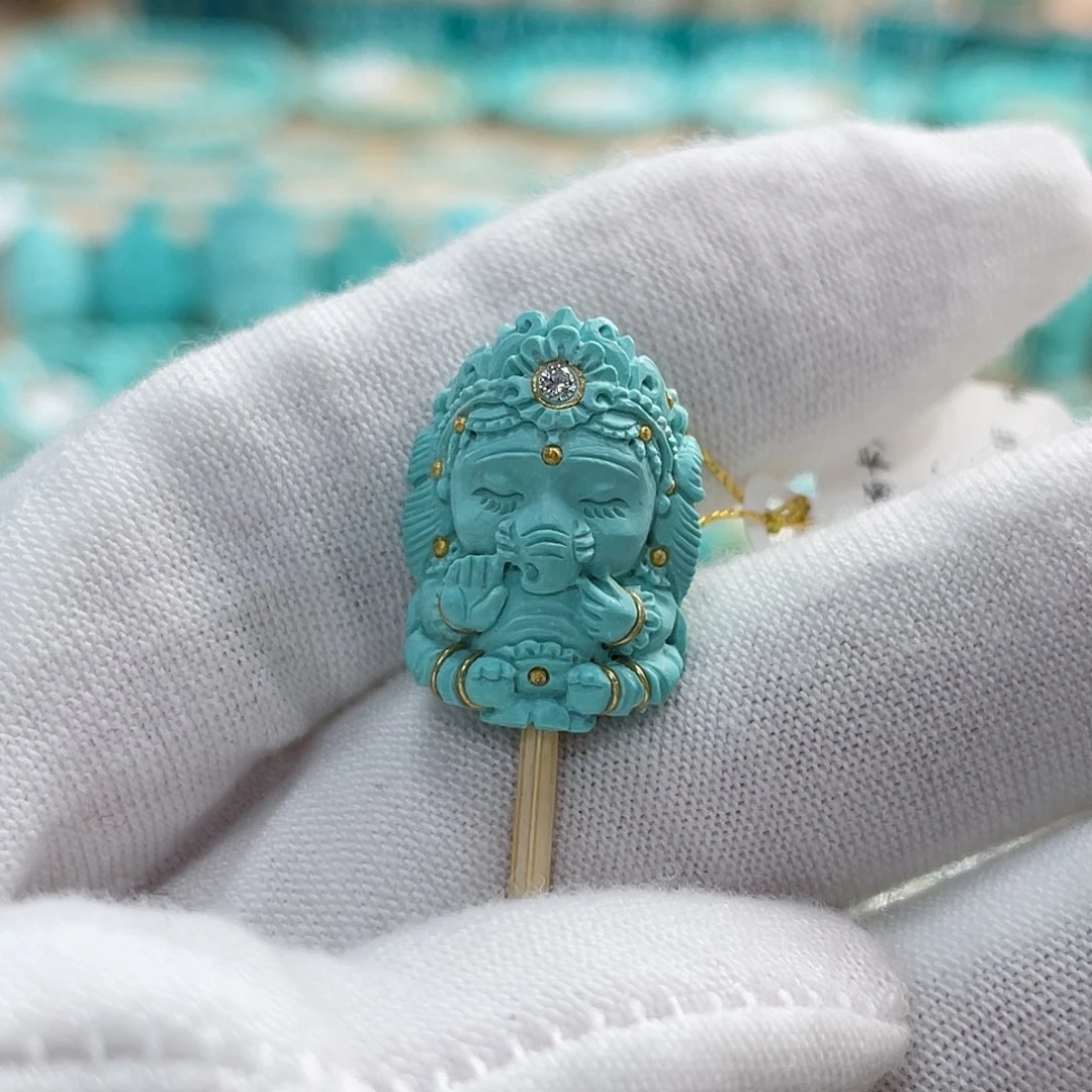 绿松石珠宝奇石未镶嵌