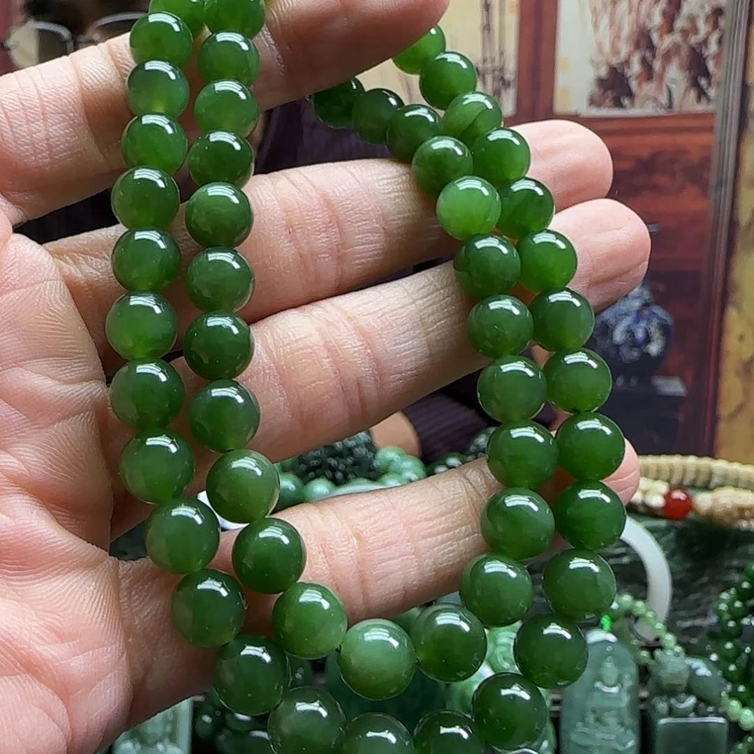 和田玉未镶嵌珠宝奇石项链