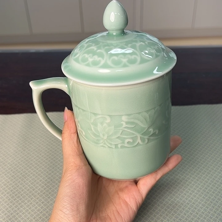 龙泉云间青瓷小米茶器