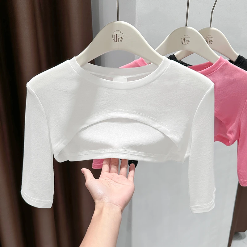 半袖设计感透视网纱圆领性感纱衣超薄凉感外搭防晒坎肩配吊带罩衫