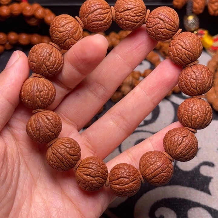 手串桃核龙纹仿古16