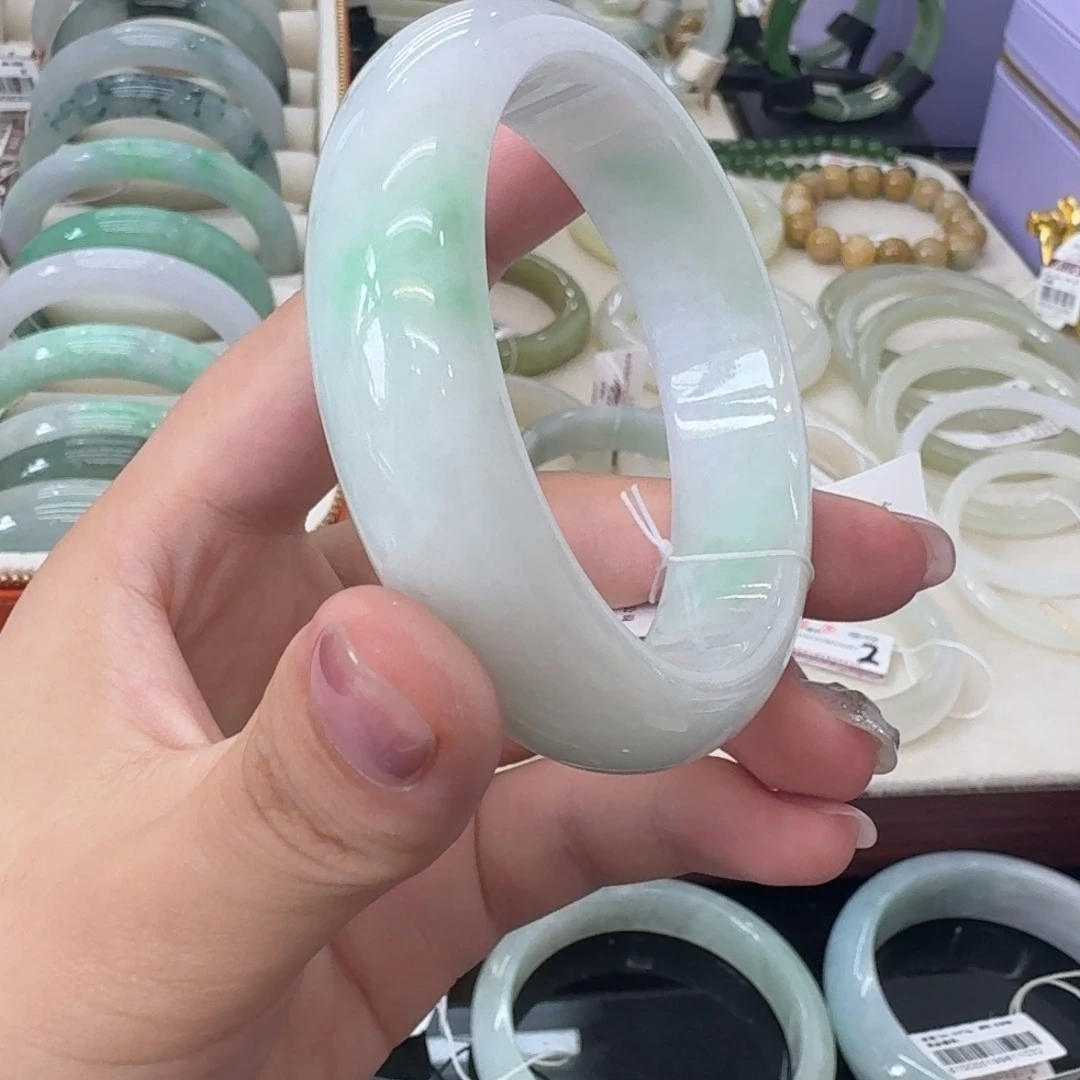 翡翠未镶嵌手镯（序号8）点菜看细节