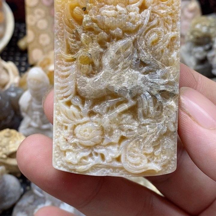颈饰未镶嵌硅化珊瑚（珊瑚玉）有瑕