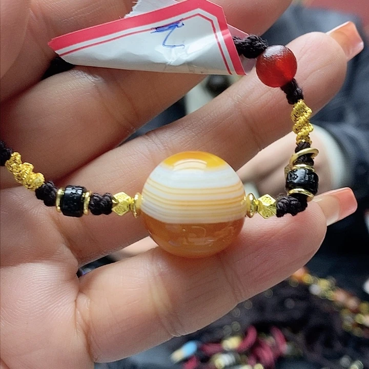 玛瑙/玉髓颈饰合金