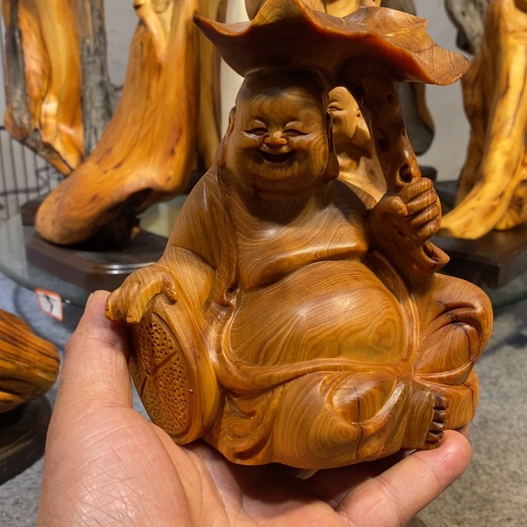 【闪购商品】柏木（崖柏）安****术根雕木雕工艺品摆件家居买十送