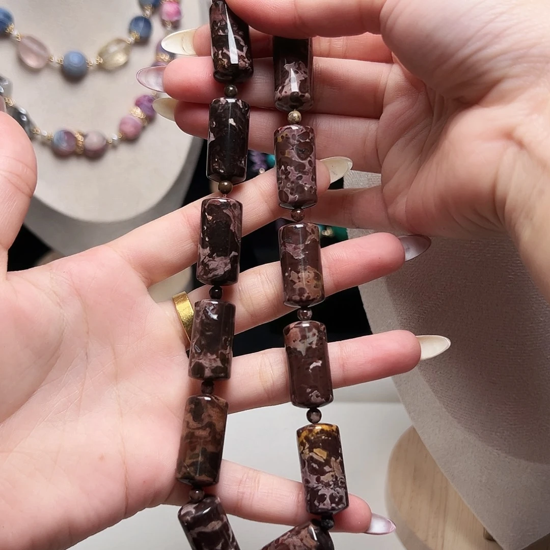 喜***E玛瑙/玉髓合金珠宝半成品k90 专拍一条