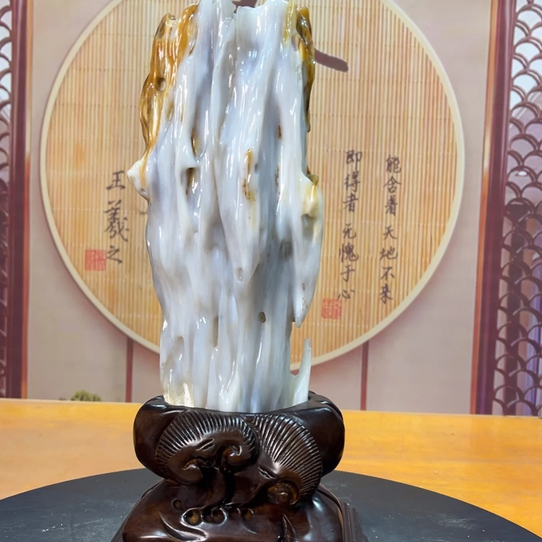 硅化玉（树化玉）未镶嵌摆件