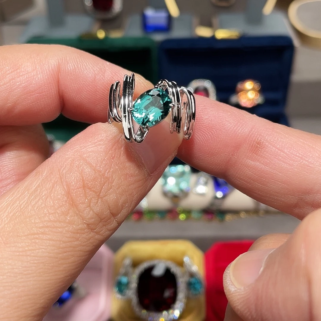碧玺18K金镶嵌戒指2.32ct