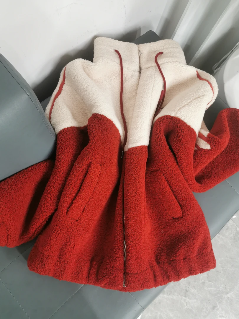 002拼接时尚洋气外套冬季