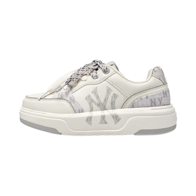 MLB官方 男女复古印刻老花厚底增高运动学长鞋板鞋新款M26NSXM05