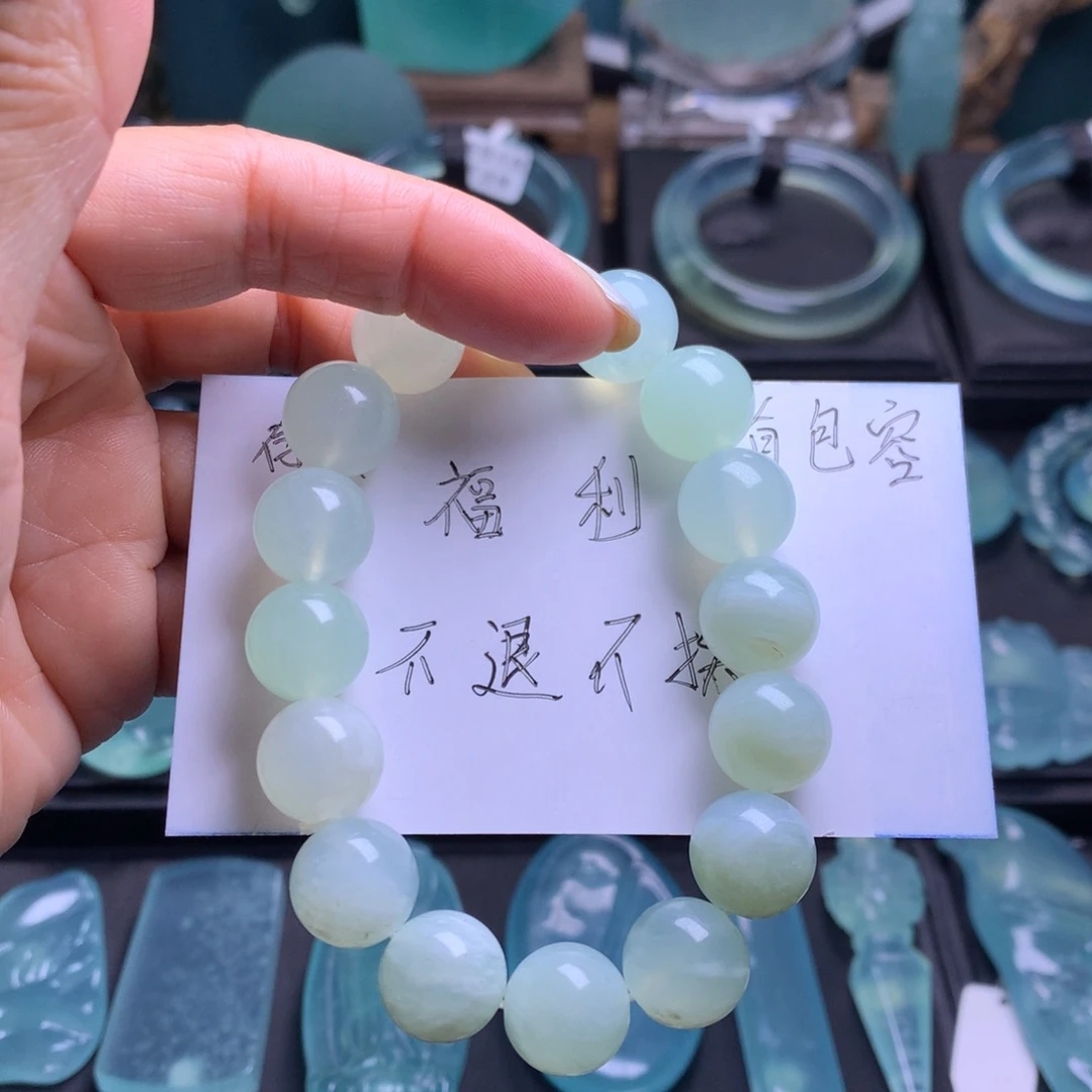 未镶嵌蛇纹石玉手串