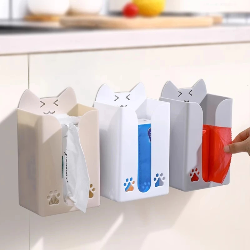 纸巾盒壁挂式家用餐厅厨房抽纸盒厕所卧室创意免打孔洗脸巾收纳盒