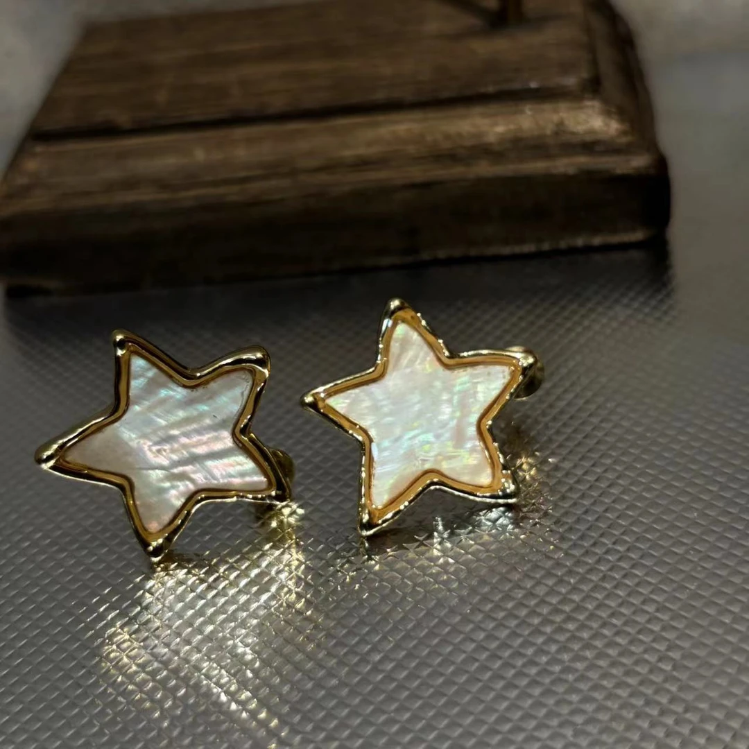 合金耳饰 东大门贝壳耳钉R277