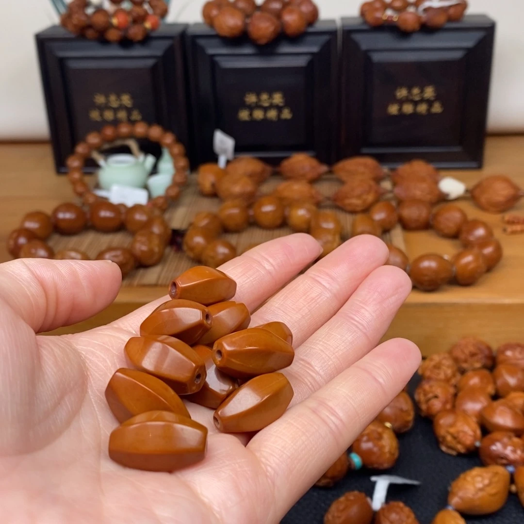 手串橄榄核工作室六棱素珠