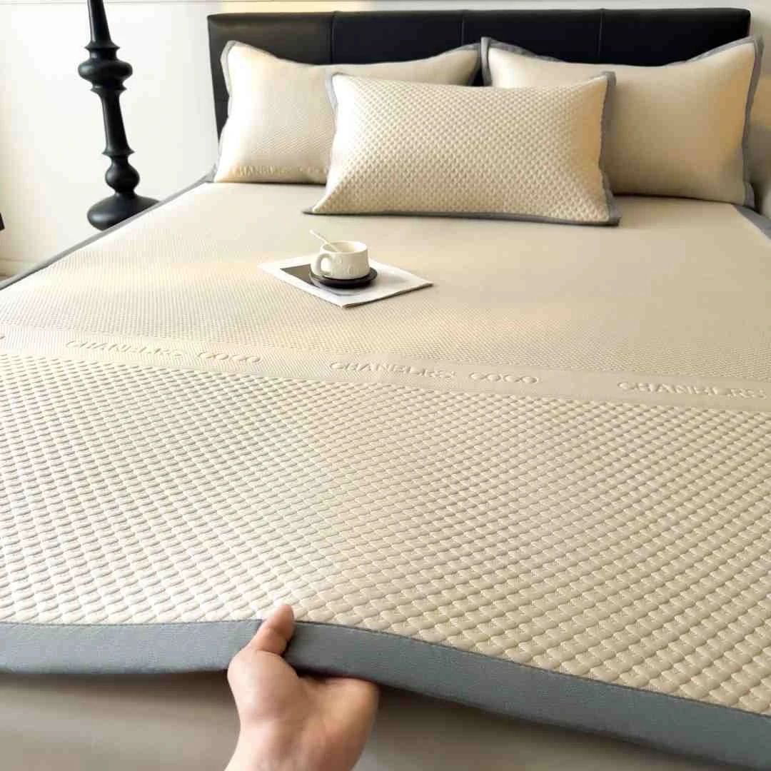 a类豆豆凉席冰丝席床笠款夏季三件套夏天水洗空调冰丝席全包床垫