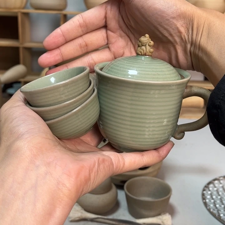 壶老段烧陶瓷茶器