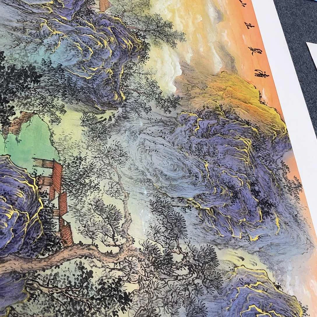 国画纯手绘国画宣纸作品