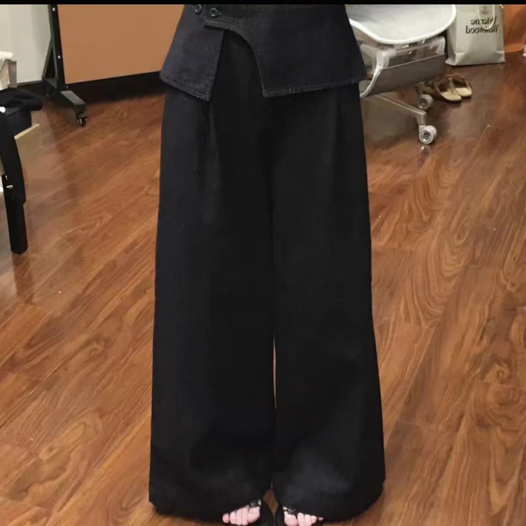 【维维66女装】加厚带屁帘可下掉直筒裤