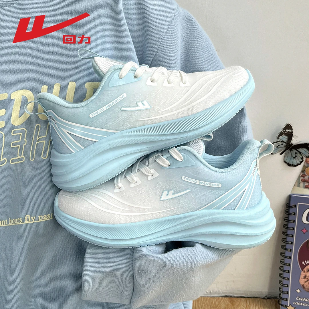 回力正品女鞋飞织轻便跑步鞋2025春季新款气质马拉松运动鞋子4074